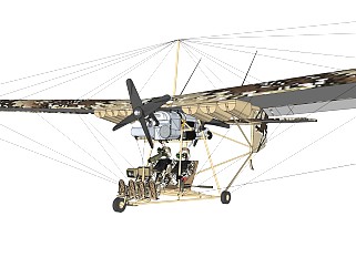 超精细螺旋桨飞机机模型 Helicopter (1)